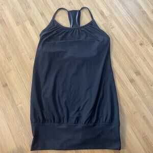 Lululemon No Limit Tank Top Black Sports Bra 4 luon loose fit